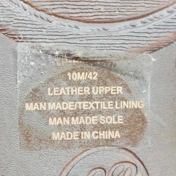 Lucky Brand Brown Leather Suede Side Zipper Heels Ankle Bootie V673 - Picture 11 of 13